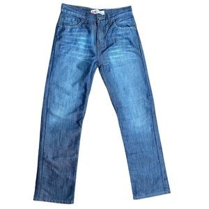 Levi’s 514 Boy’s Bootcut Casual Solid Blue Denim Jeans Size 18 29x29 Classic